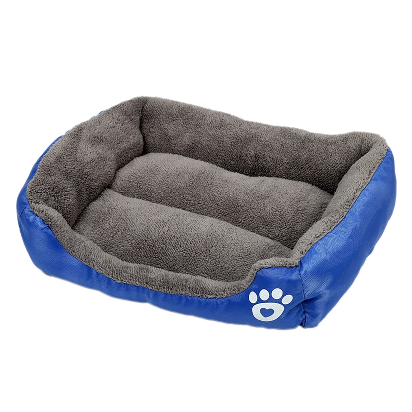 Navy Blue Rectangle Dog Bed